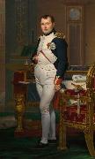 Jacques-Louis David Napoleon in his Study (mk08) oil painting artist